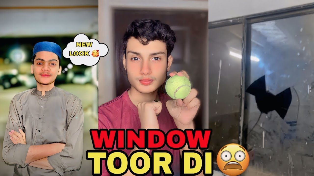 CRICKET KHELTE KHELTE WINDOW TOOR DI 😱 [ HASEEM KI NEW LOOK REVEAL KARDI 🥰 