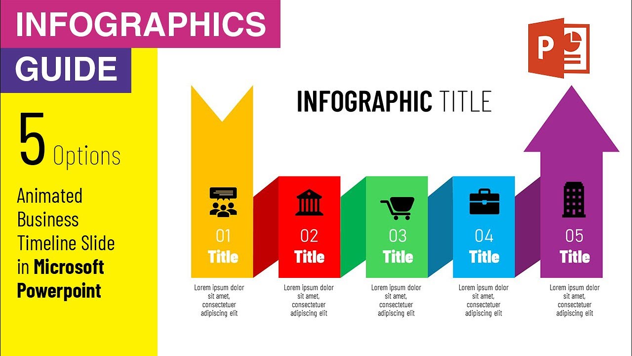 PPT Business Timeline Infographic Slide Design Tutorial