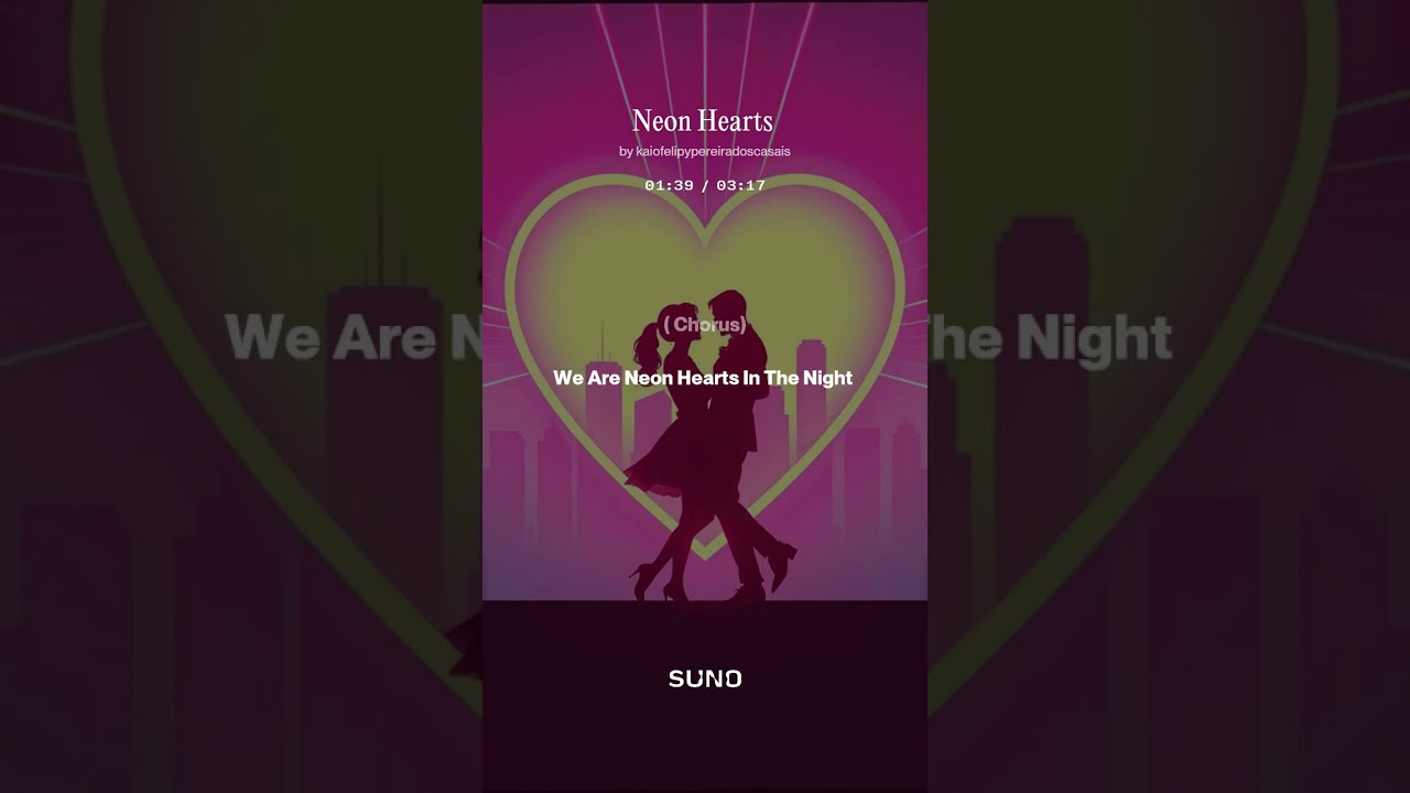 Kaio Felipy- Neon Hearts- Official Lyrics Video.
