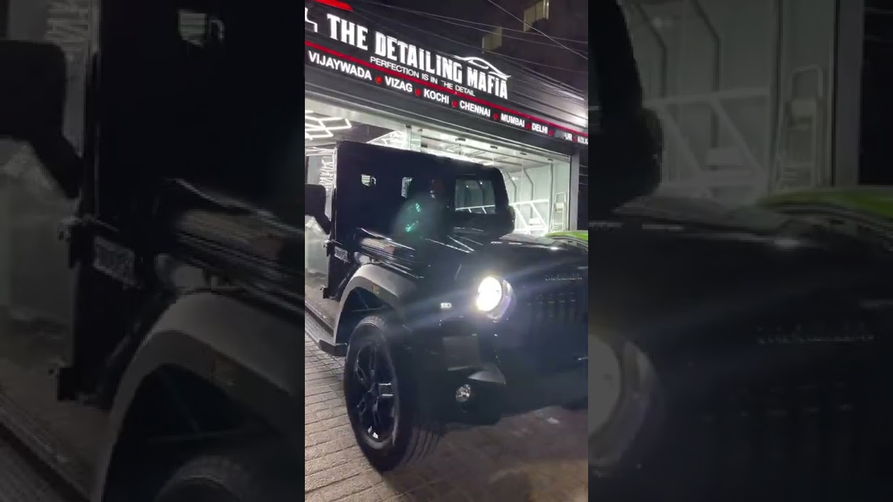 Copper Mahindra Thar just got protected by Black PPF #Mahindra_Thar #youtubeshorts