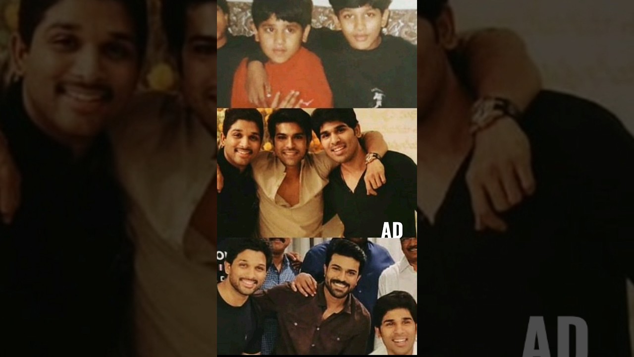 Unseen pic of Ram charan, Allu Arjun and Allu Sirish | #viral #shortsfeed #shorts