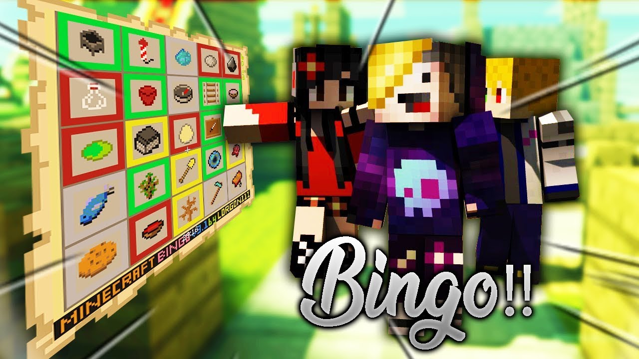 JUGAMOS AL BINGO EN MINECRAFT!! c/ Cecililla y Taknamsln