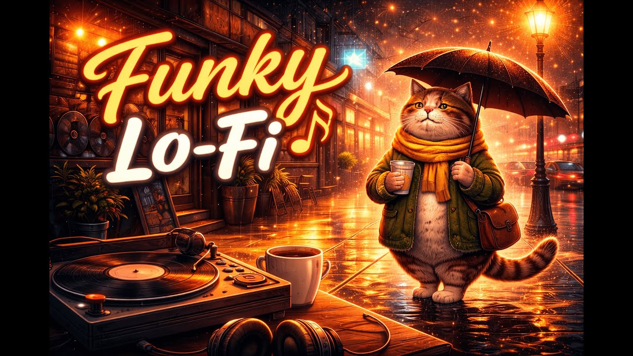 Grooves Under Streetlights 🌧️ Funky Lo-Fi Beats for Focus, Study & Rainy Nights