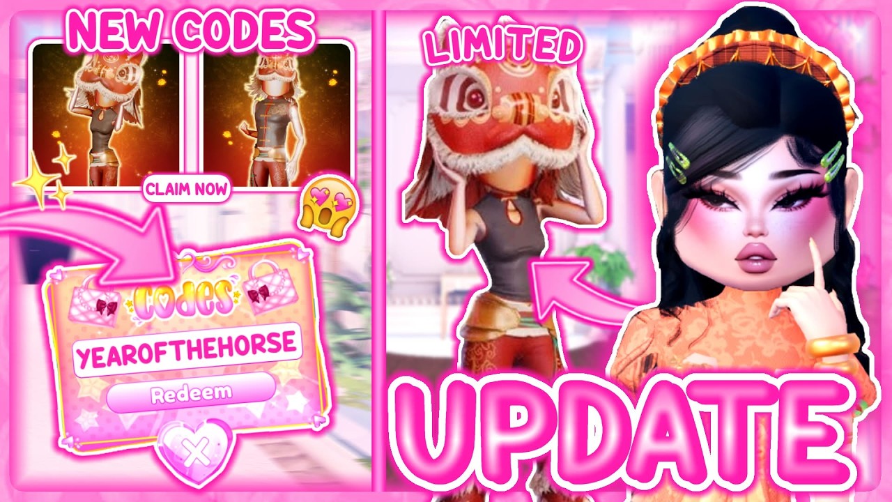 *NEW CODES!* HOW TO GET NEW EXCLUSIVE ITEMS IN DRESS TO IMPRESS LUNAR NEW YEARS UPDATE! | Roblox