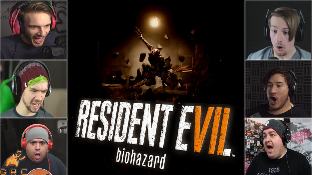 Gamers Reactions to the Licker Jumpscare From The Wall | Resident Evil 7: Biohazard