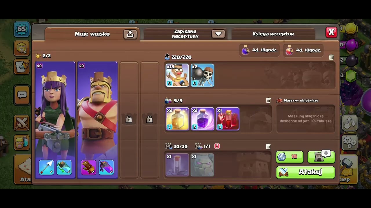 Najeżdżanie wioski Clash of clans część 5
