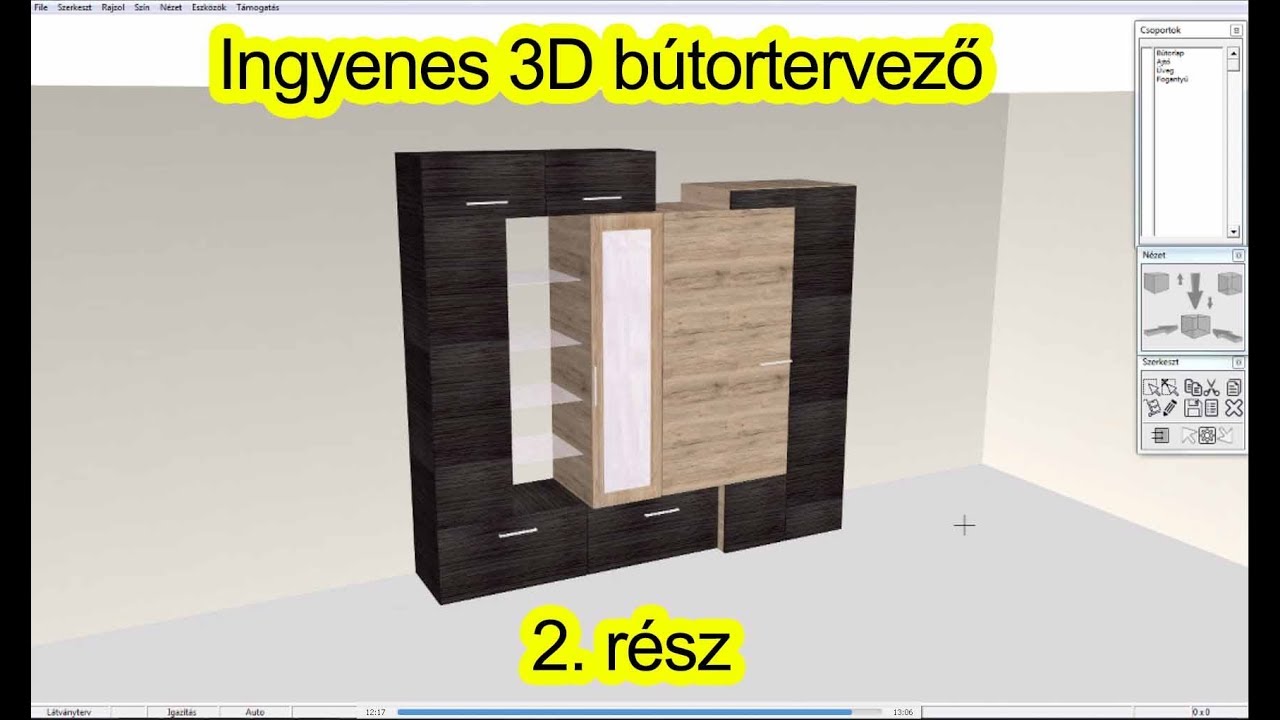 2. r&eacute;sz #B&uacute;tork&eacute;sz&iacute;t&eacute;s l&eacute;p&eacute;sről-l&eacute;p&eacute;sre | Ingyenes 3D b&uacute;tortervező haszn&aacute;lata