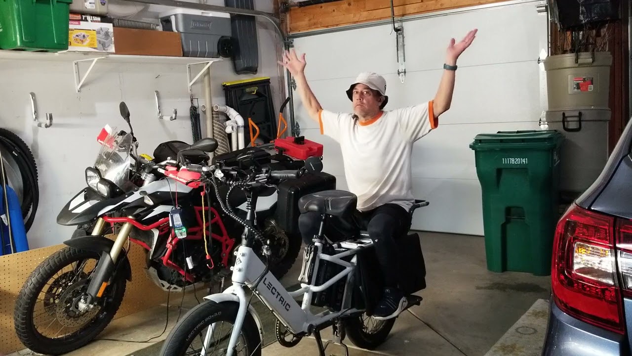 Lectric xpedition XL panniers with plus one seat. Let's dispel some myths...