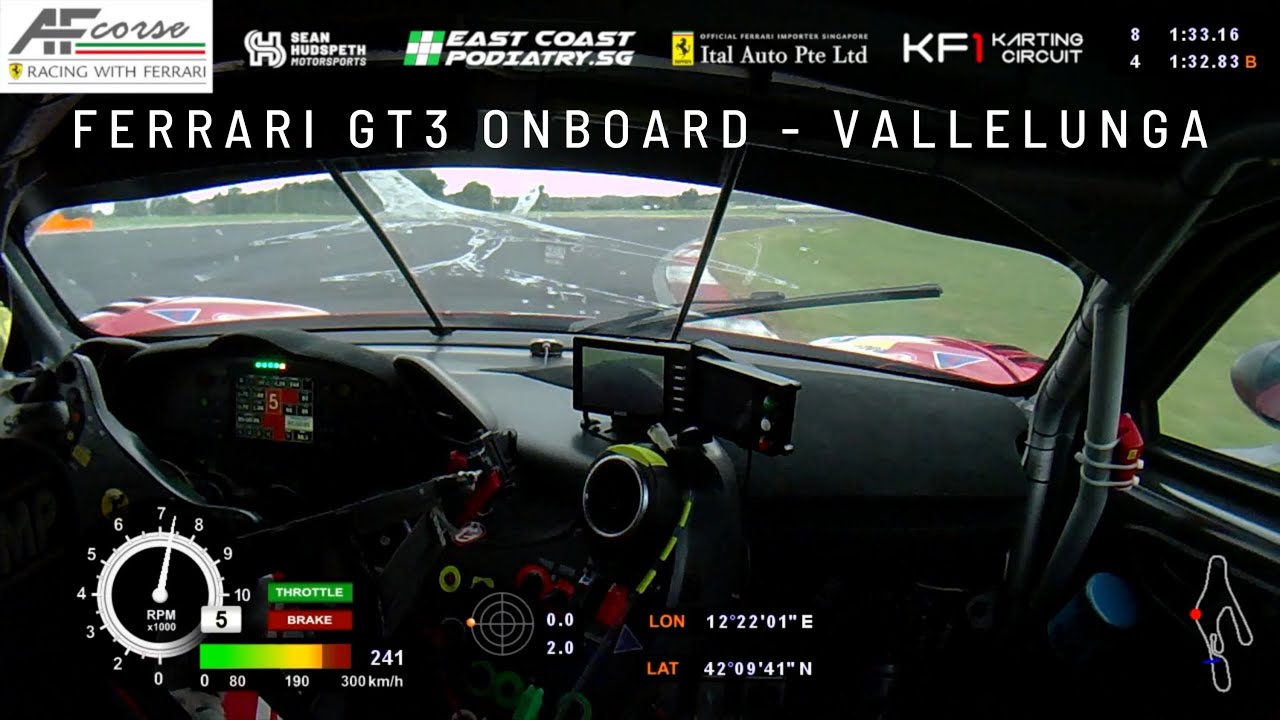 Vallelunga Onboard 2021 - Ferrari 488 GT3 Evo