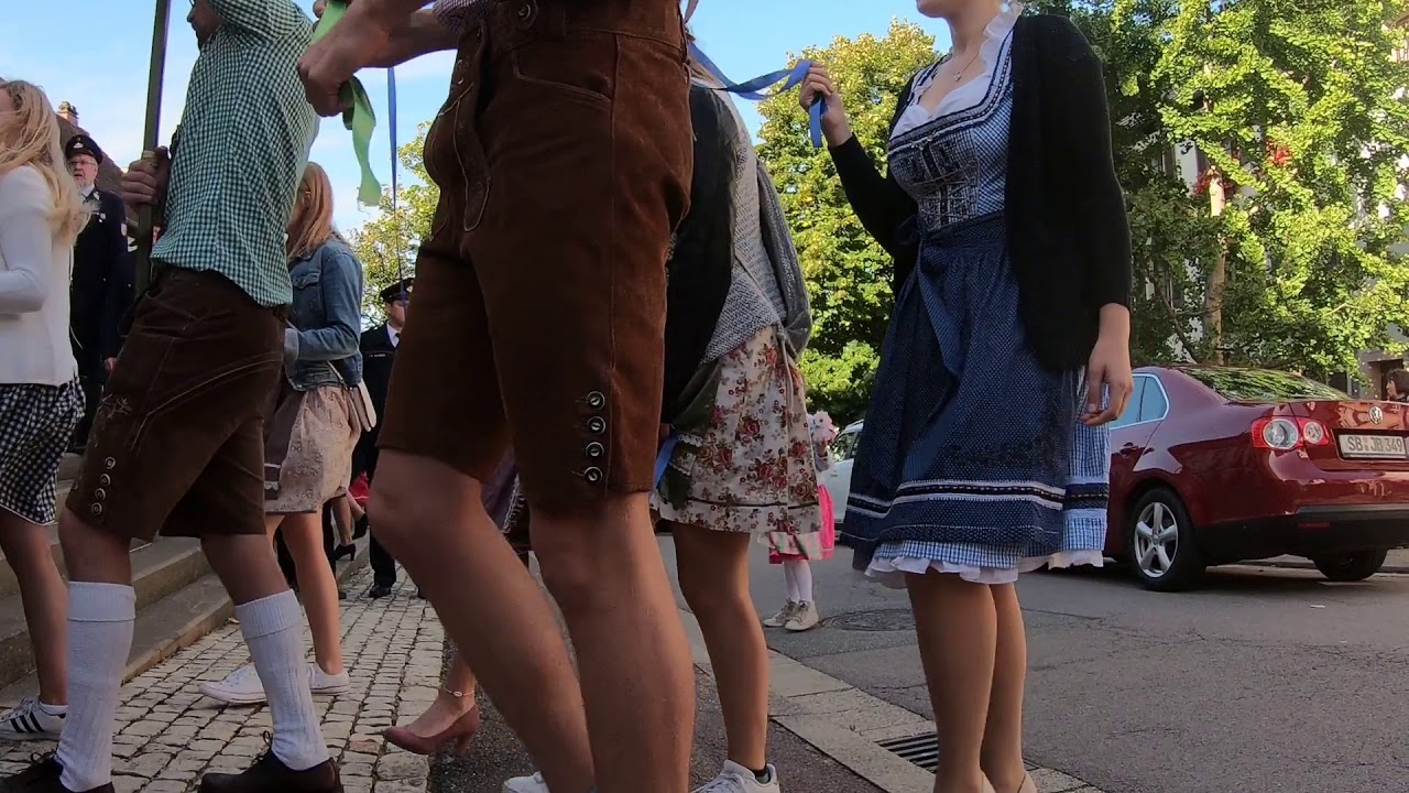Erntedankfest Auermacher 2019 Umzug zur Kirche