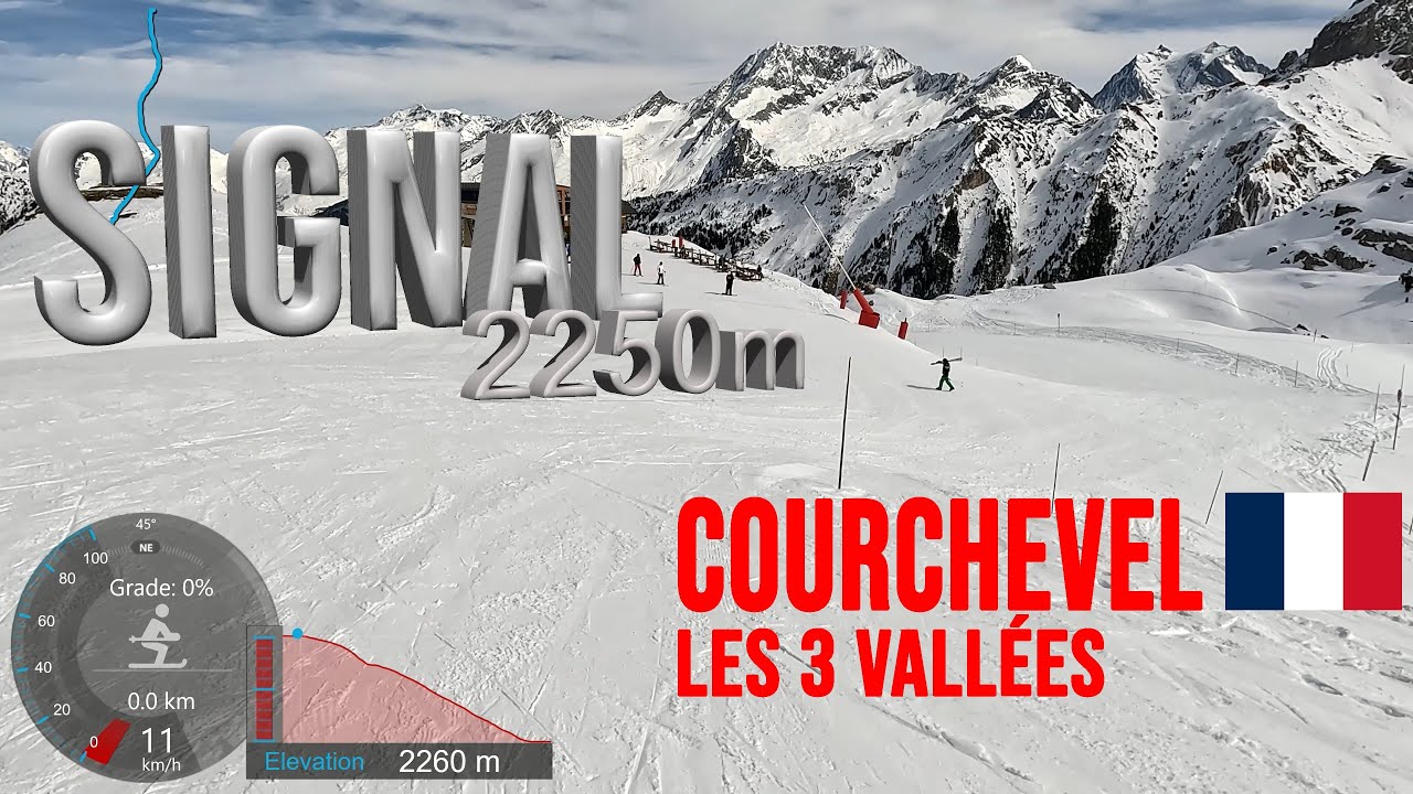 [4K] Skiing Courchevel, Signal plus Chapelets and Tétras Off-Piste, Les3Vallées France, GoPro HERO11