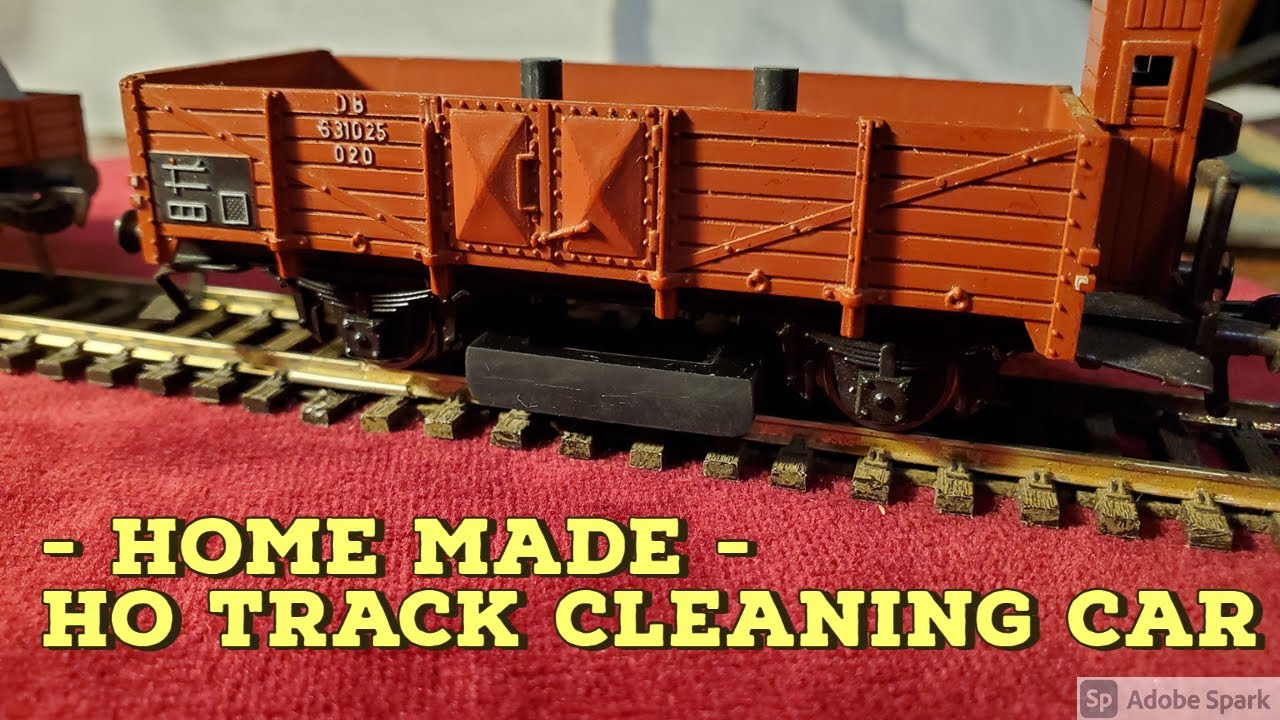 Home made HO Track Cleaner Car