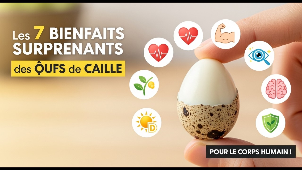 LES 7 BIENFAITS SURPRENANTS DES ŒUFS DE CAILLE SUR LE CORPS HUMAIN !