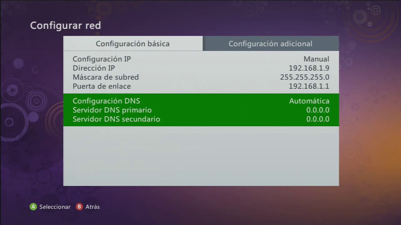 Tutorial   poner ip fija a la consola