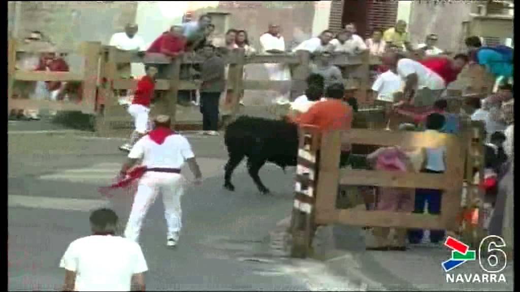 CRÓNICA MUERTO ENCIERRO LODOSA- 3 AGOSTO 2011- CANAL 6 NAVARRA