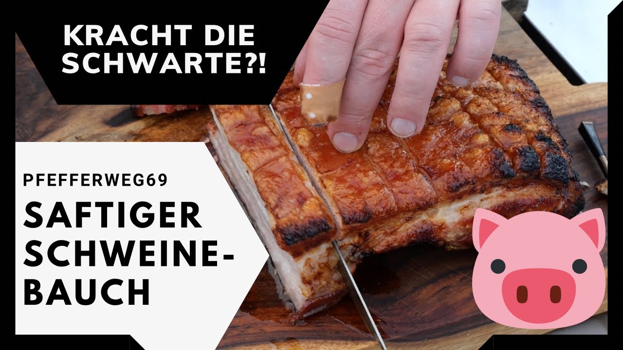 Kracht die Schwarte?!  Schweinebauch vom Gasgrill // Schweinefleisch grillen / Grillrezept
