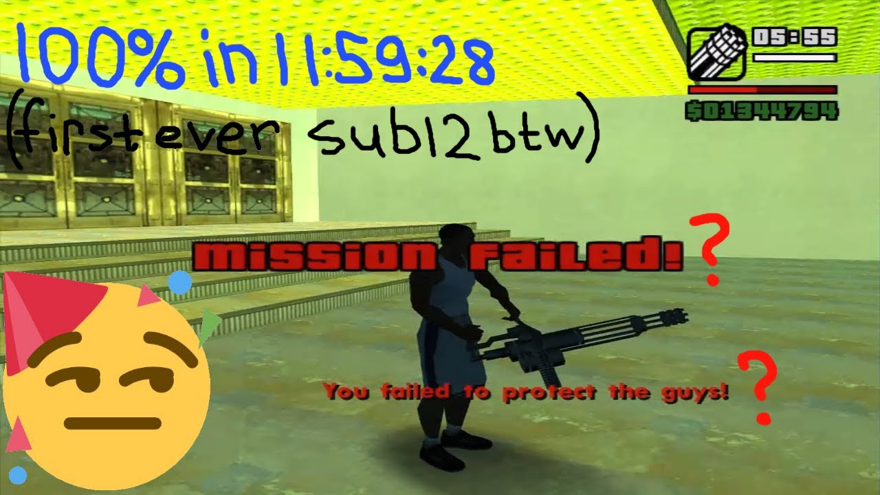 [Former World Record] GTA:SA 100% Speedrun in 11:59:28 (Part 2)