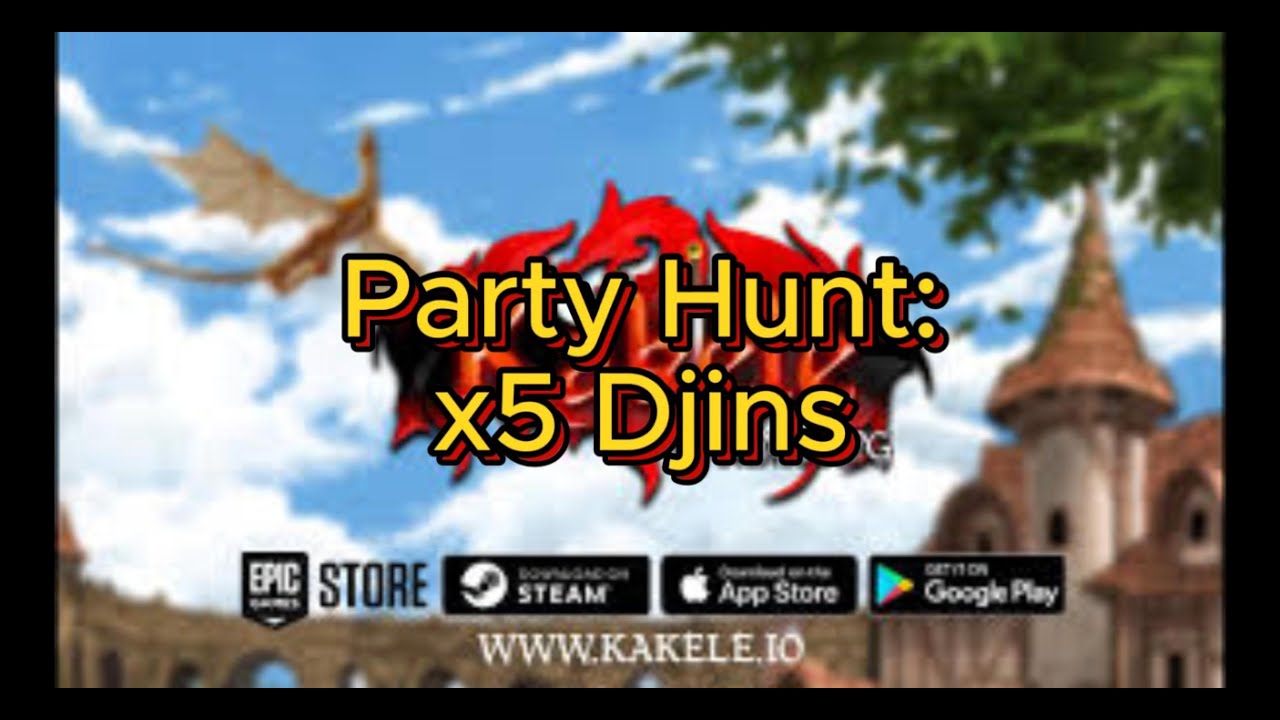 Kakele Online - Party Hunt x5: Djins (Mage POV)
