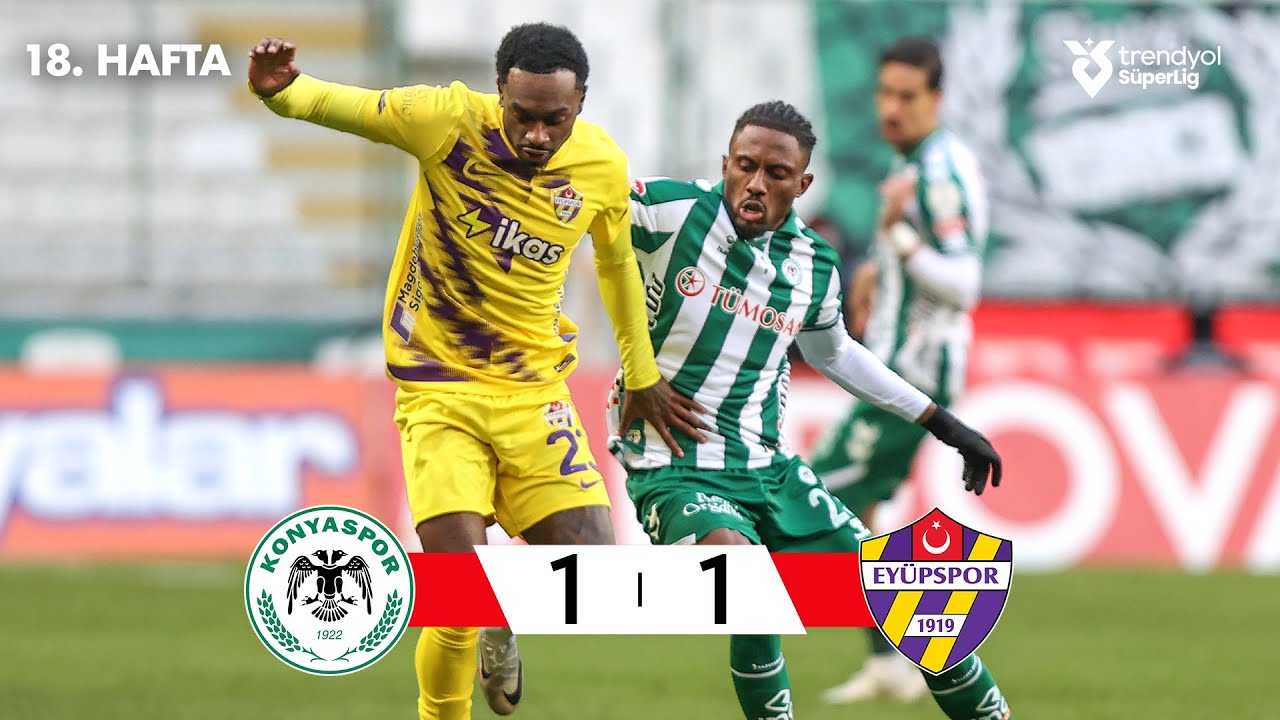 Konyaspor (1-1) Eyüpspor - Highlights/Özet | Trendyol Süper Lig - 2025/26