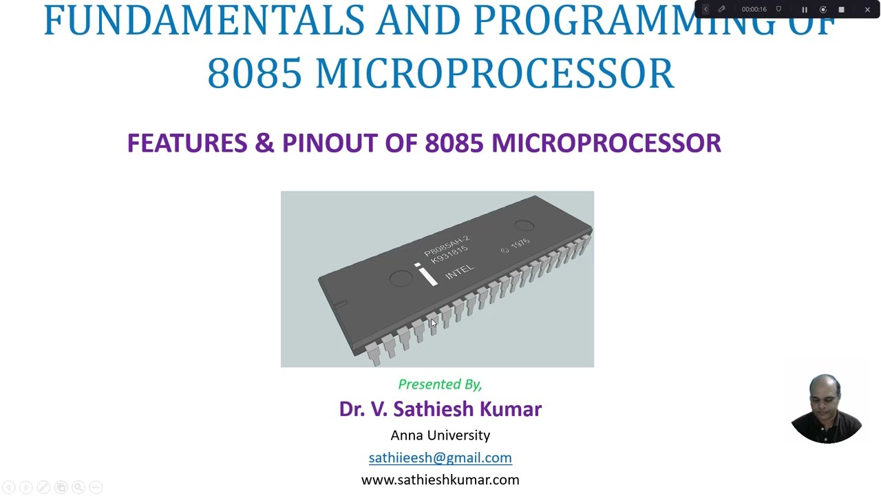 8085 Microprocessor - Features and Pin Details