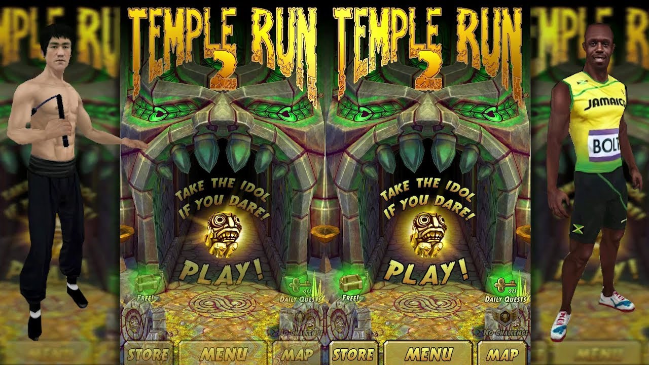 Temple Run 2 Sky Summit Bruce Lee Vs Temple Run 2 Sky Summit Usain Bolt - Endless Run