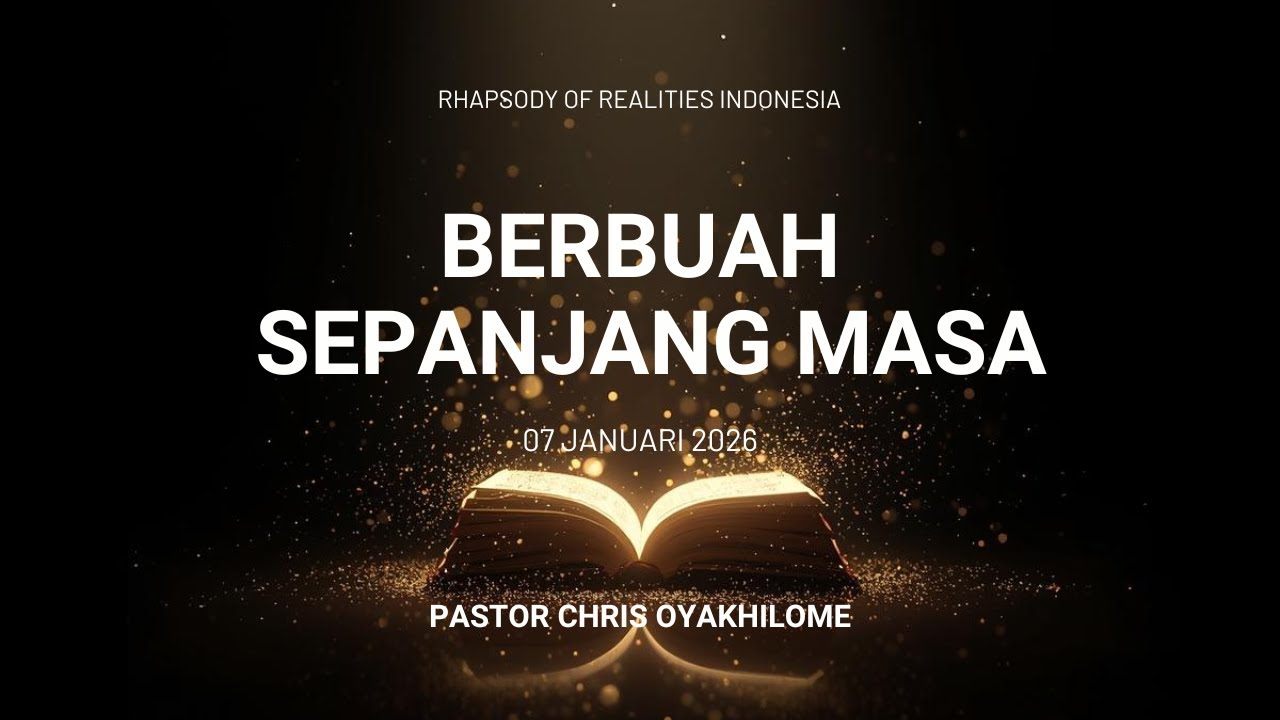 Rhapsody of Realities Indonesia (07 Januari 2026) - BERBUAH SEPANJANG MASA