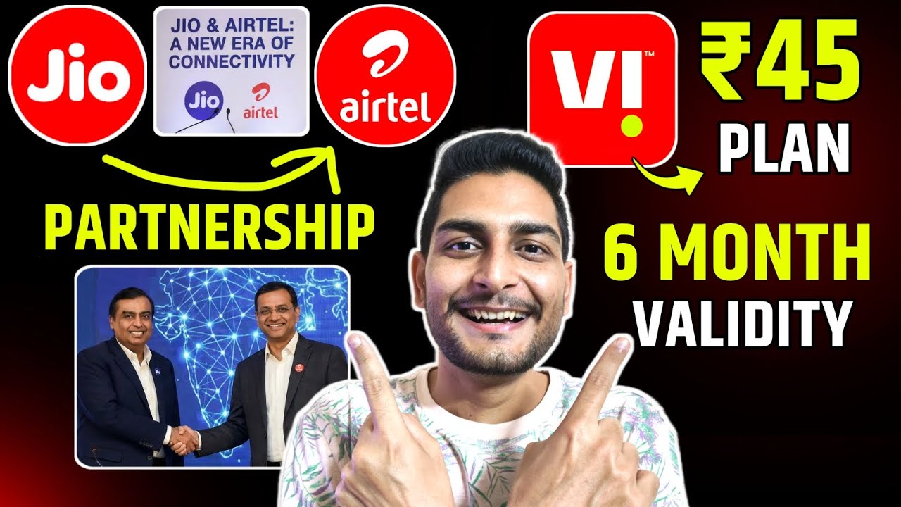 Партнёрство Jio и Airtel | План Vi за 45 рупий на 6 месяцев | Новости Bsnl TCS