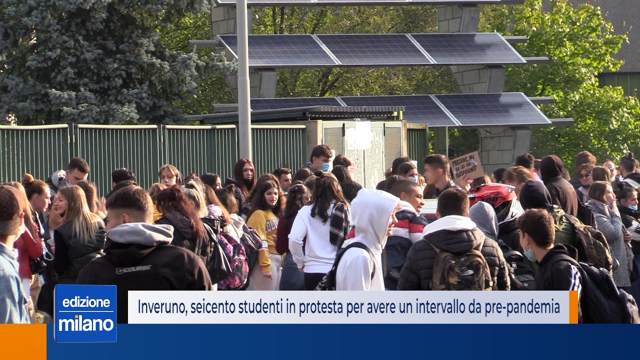 Inveruno, seicento studenti in sciopero per riavere l'intervallo