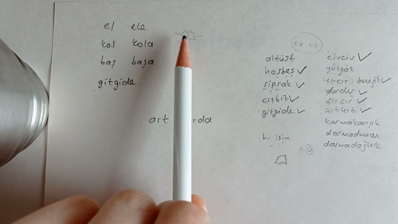 T&uuml;rk&ccedil;e_ GİTGİDE kelimesi ve İkilemeler _Hafıza Teknikleri #66