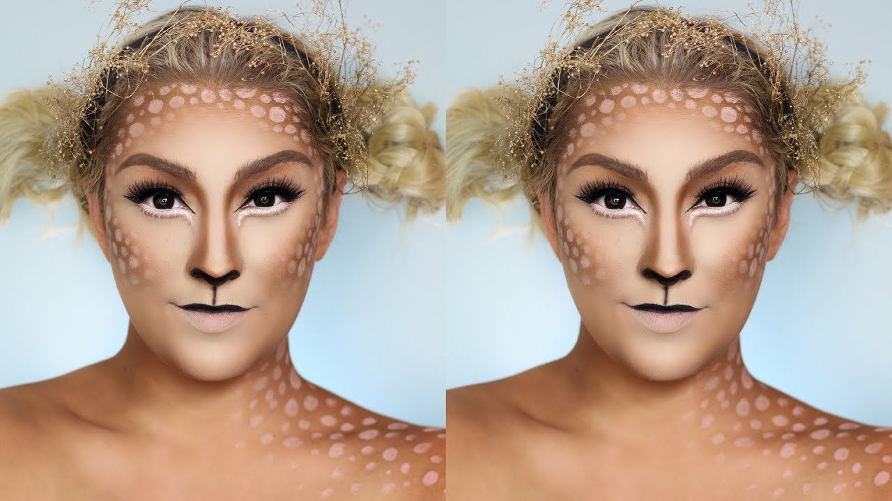 SUPER EASY DEER MAKEUP | Last Minute Halloween Costume | GlamnAnne