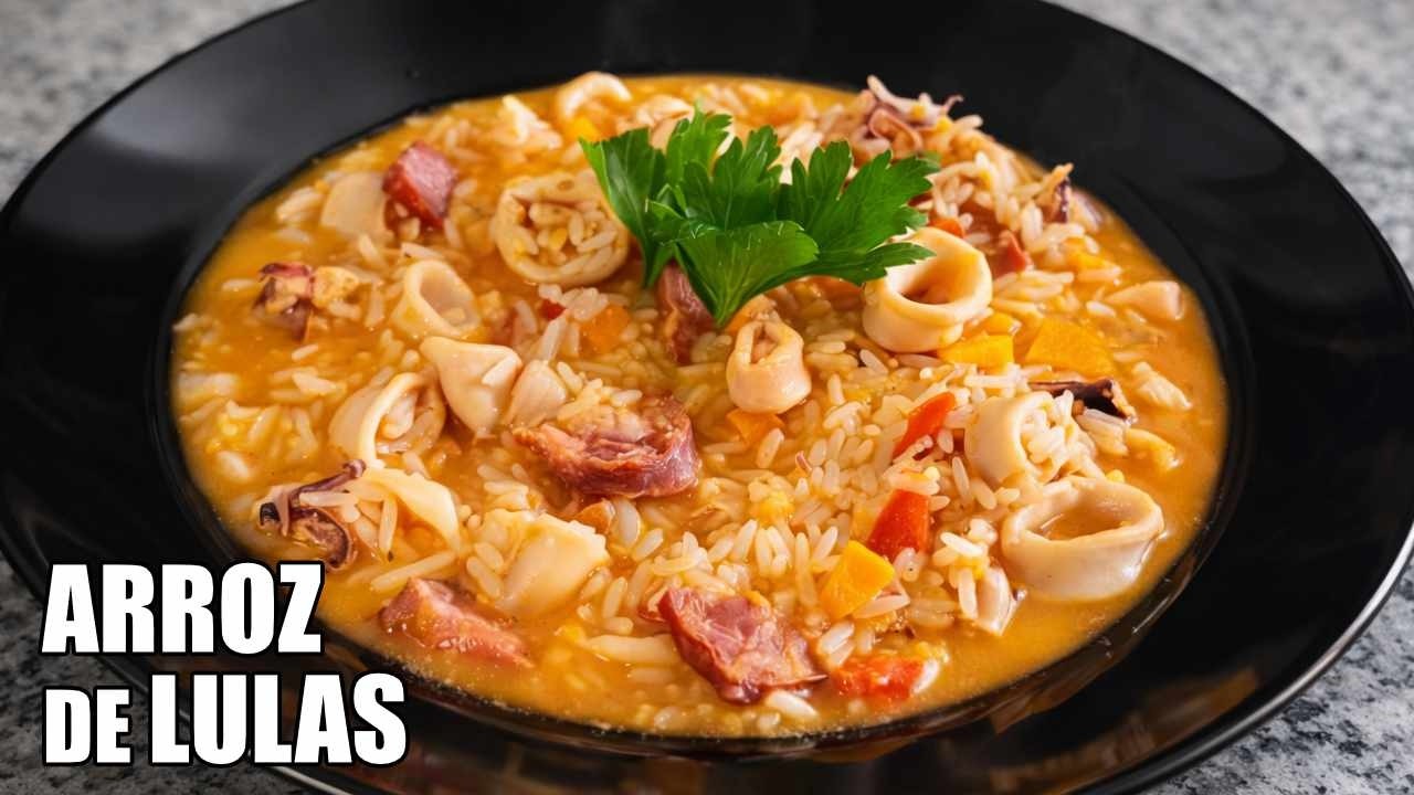 ARROZ de LULAS &Agrave; PORTUGUESA | Receita Tradicional #arroz #receitas #receitasfaceis #culinaria