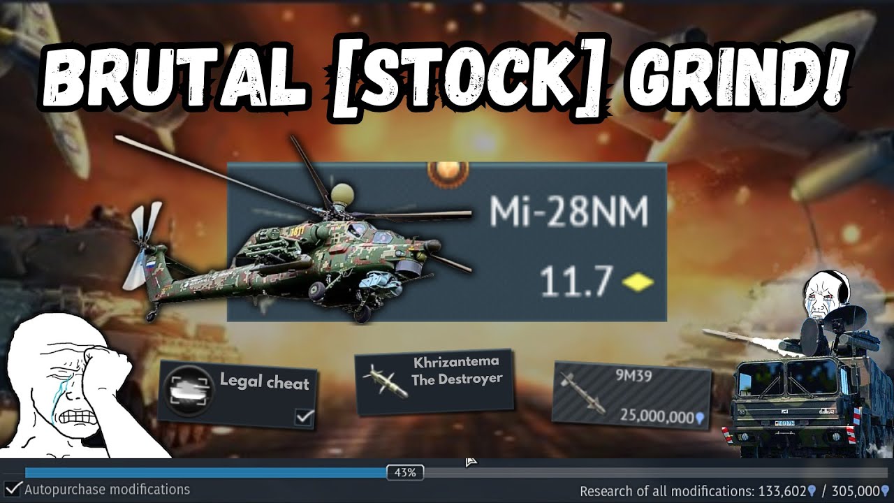I HARASS my Enemies with [Stock] Top Tier 𝐌𝐎𝐍𝐒𝐓𝐀🔥(Don't judge me...💀) | Mi-28NM Grind Experience
