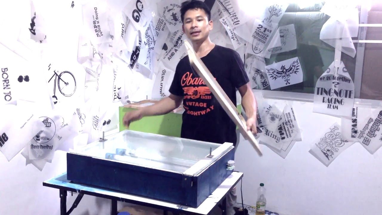 สอนงานสกรีน รีวิวตู้ไฟถ่ายบล๊อกสกรีน A3A4 เกรียงไกรการสกรีน