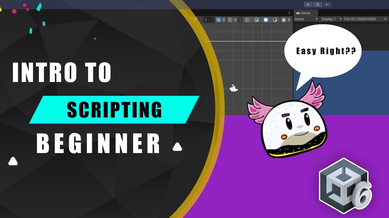 Unity Tutorial Intro to Scripting Beginner Level #unity #unity6 #tutorial