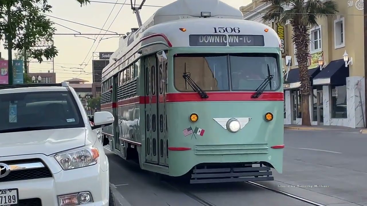 PCC Streetcars in El Paso, Texas 2025
