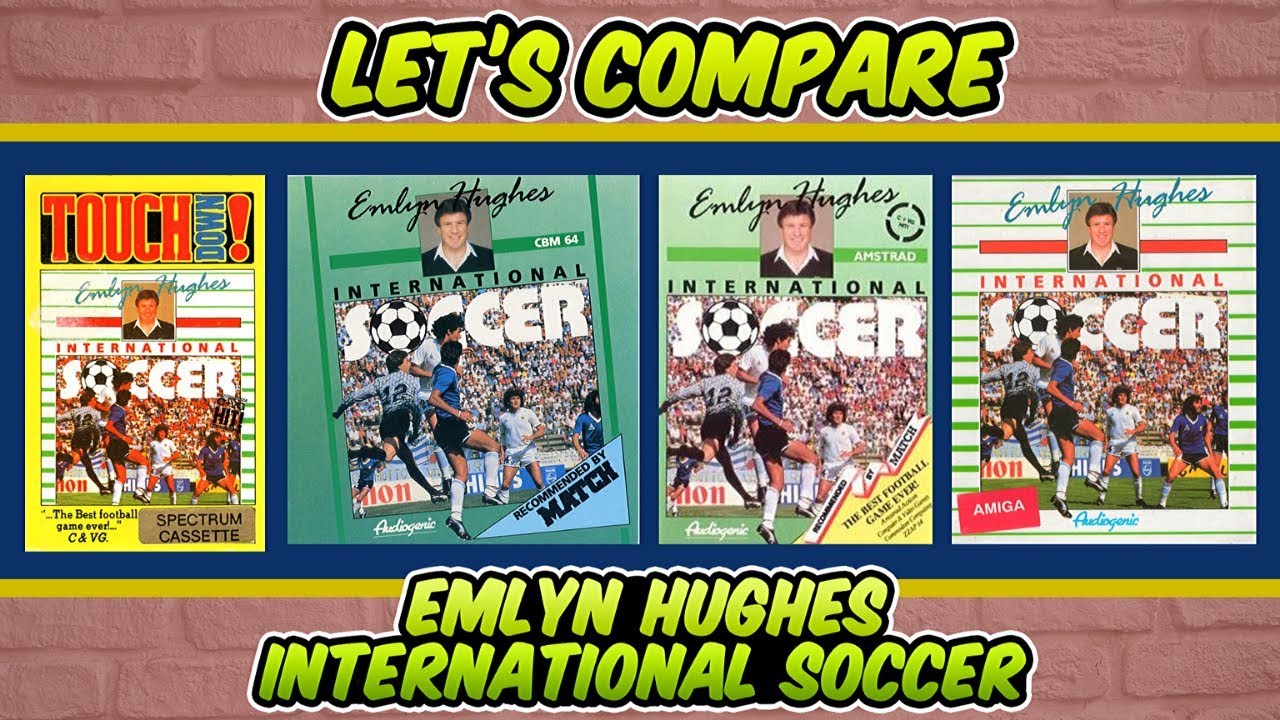 Emlyn Hughes International Soccer - Comparing The ZX Spectrum, C64, Amstrad And Amiga Versions
