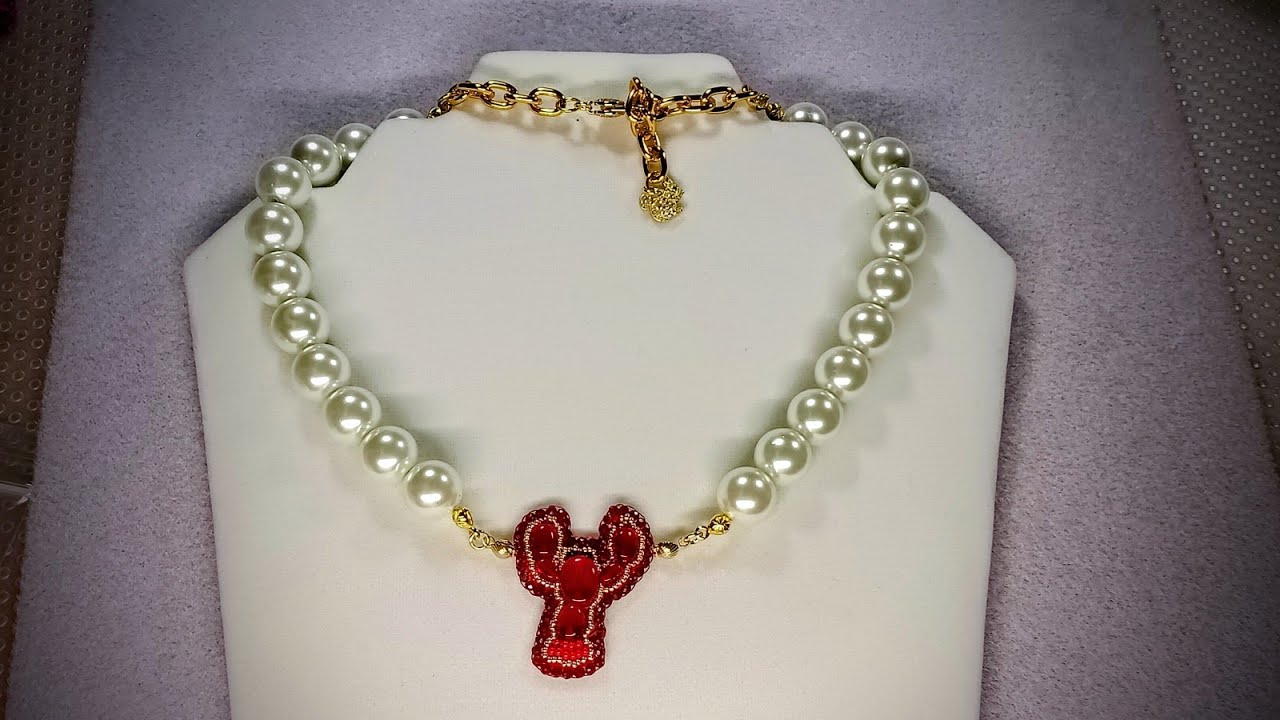 Pearl Choker Tutorial with Larry the Lobster 🦞