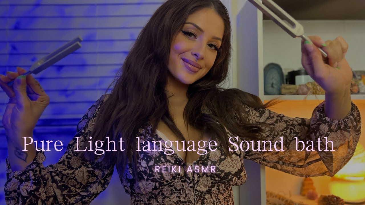ASMR 🐬Mintaka Light Language and Reiki Sound Bath🐬 (Frequencies, tuning forks, singing bowls)