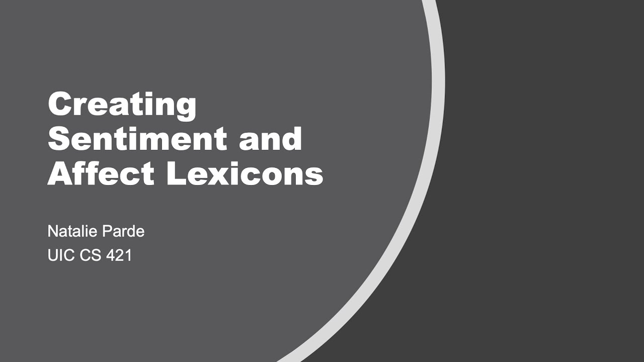 Creating Sentiment and Affect Lexicons