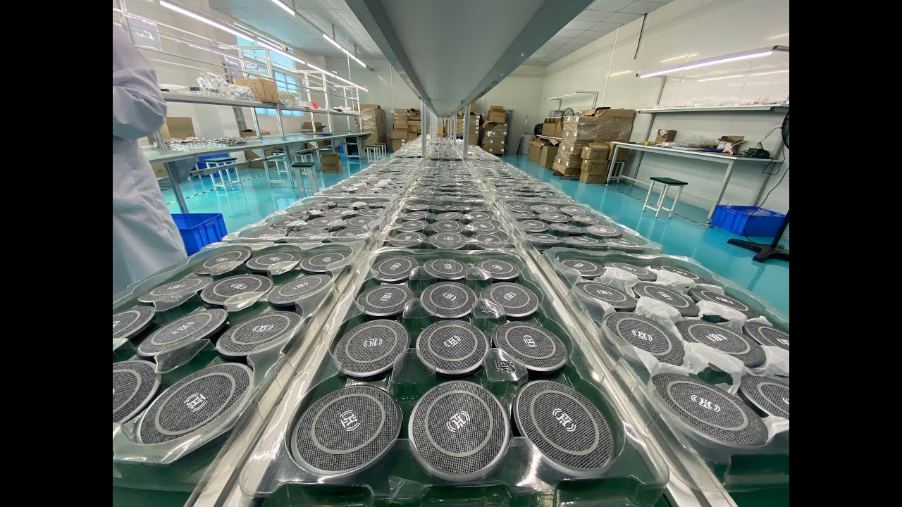 Manufacturing of Luxury wireless chargers in our factory #China #manufacturing #iphone #samsung