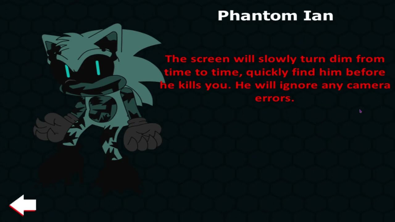 Phantom Ian unlocked - Five Nights At Sonic's Maniac Mania
