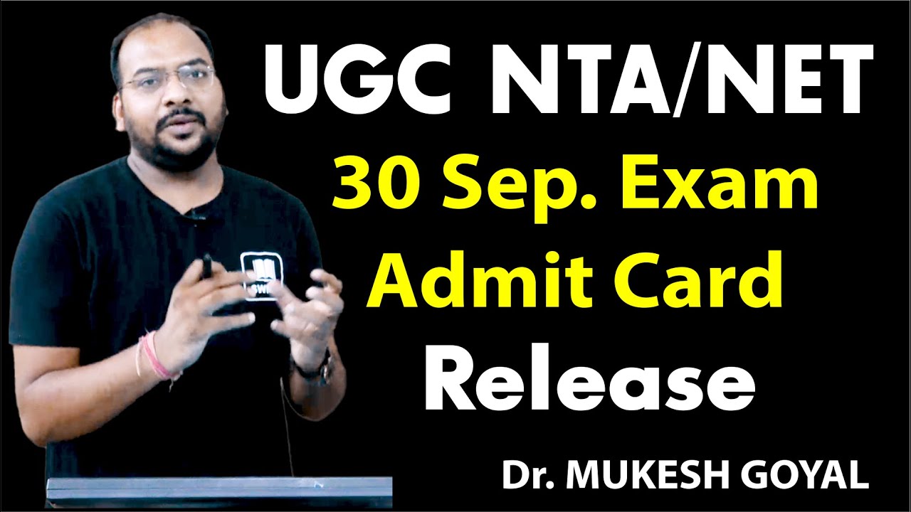 Admit Card And Exam Dates UGC NTA NET Exam 2022