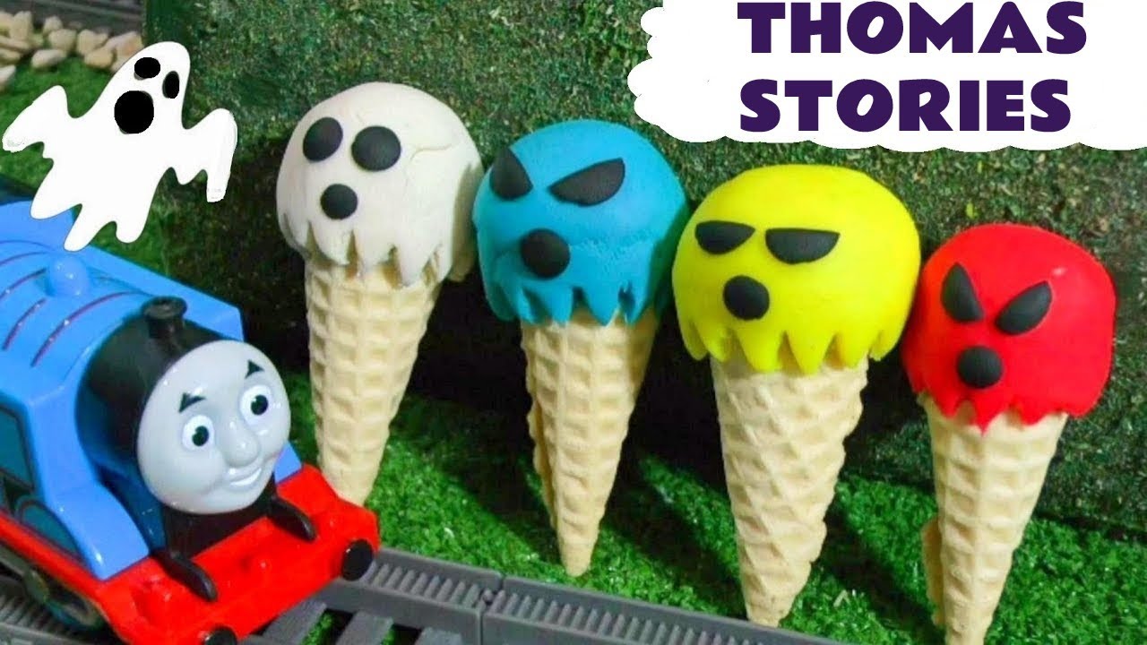 Thomas And Friends Ghostly Play Doh Toy Trains Stories