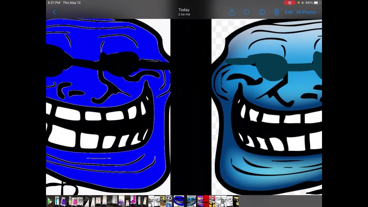 Troll face becoming canny