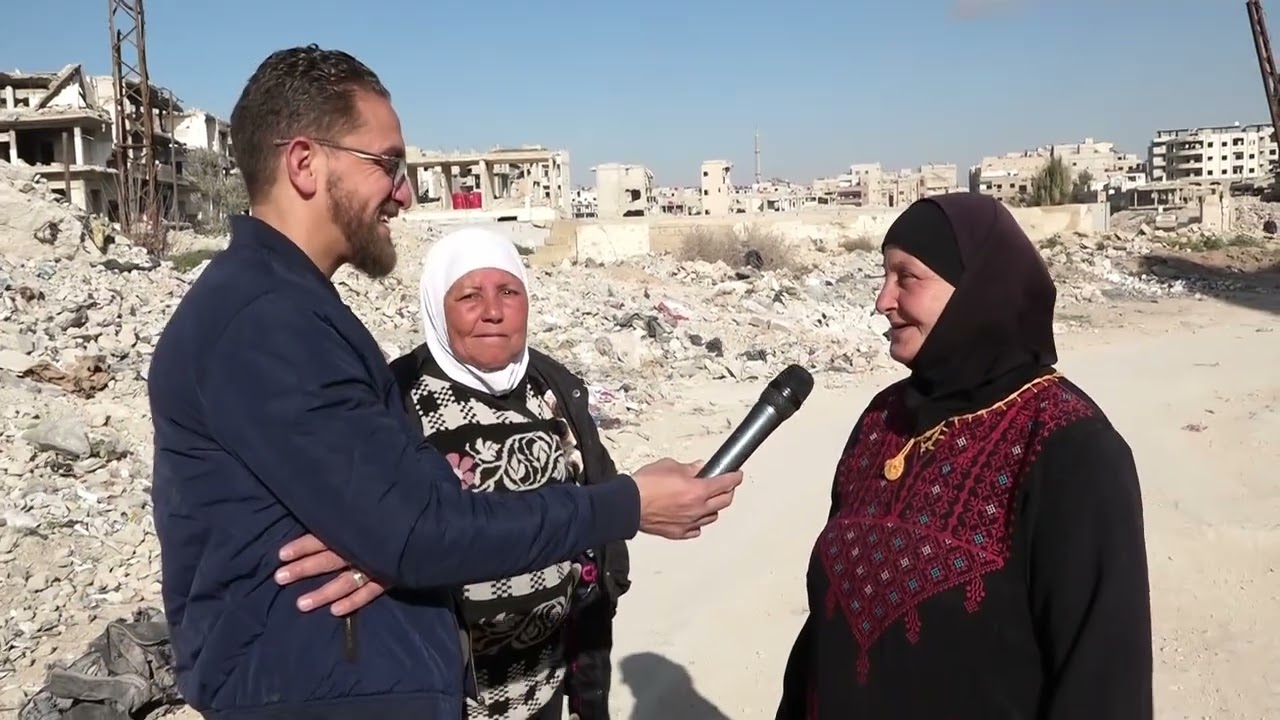 أمهاتنا الصابرات بمخيم اليرموك .. اللّه يطول عمركم