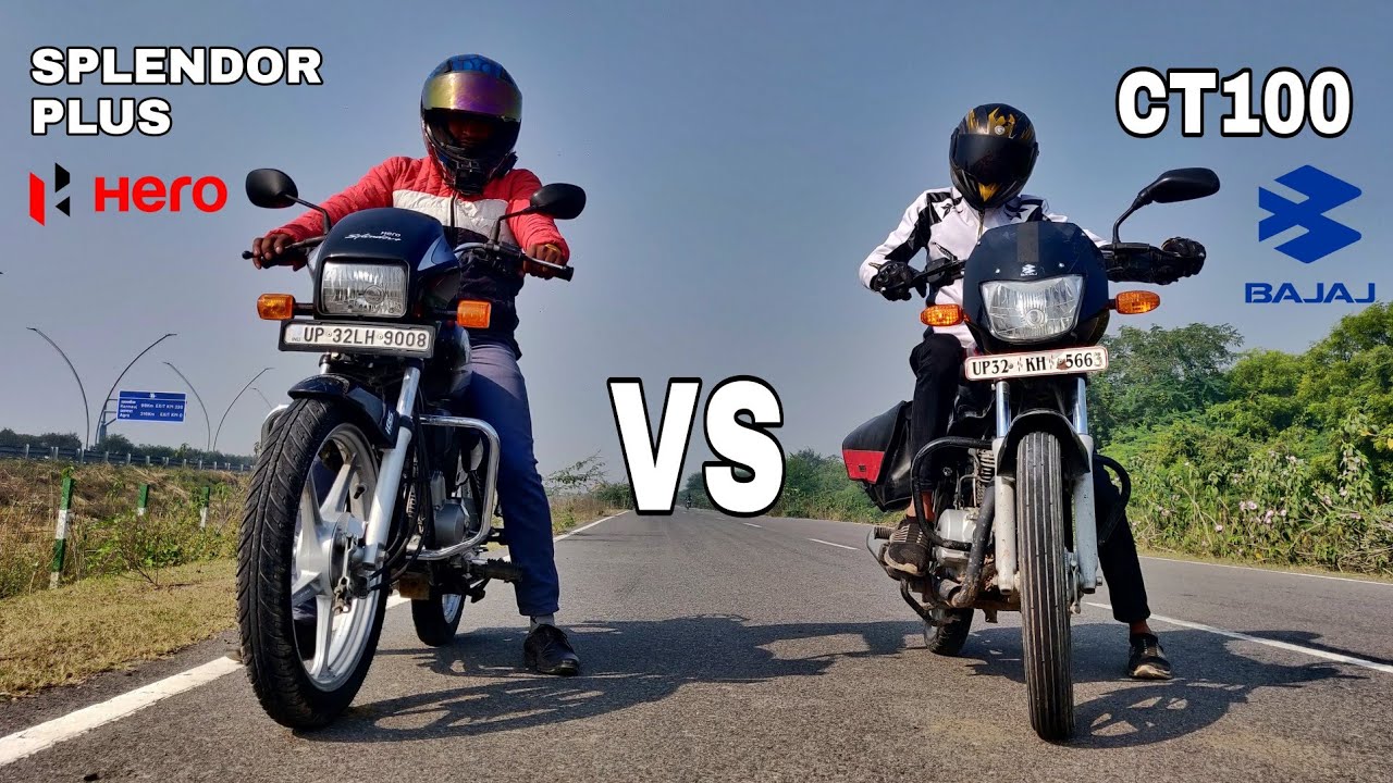 Hero Splendor Plus Vs Bajaj CT100 || Long Race || Shocking Results || Highway Top End