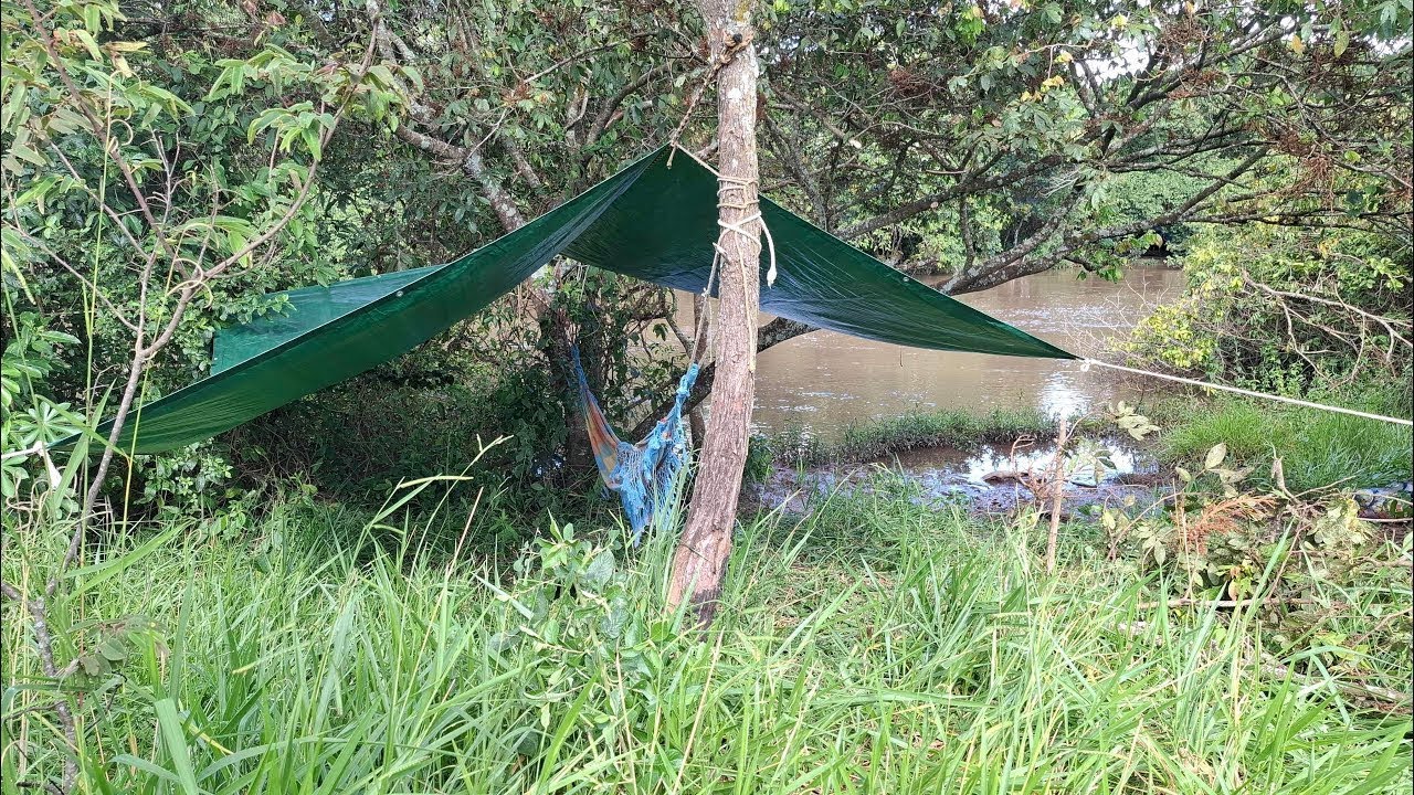 ACAMPAMENTO DE PESCA: Muita traíra no rio e carne na brasa!