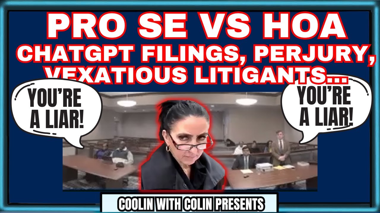 HOA Lawsuit Rejected Again—Pro Se's Pattern Gets Exposed in Court
