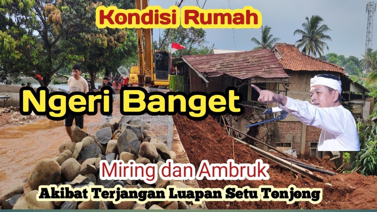 Luapan SETU TONJONG || Seumur hidup tidak pernah mengalami banjir dan longsor