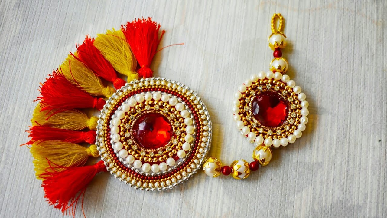 Lehanga Latkan/ Latkan Making/ DIY/ Red Golden Latkan